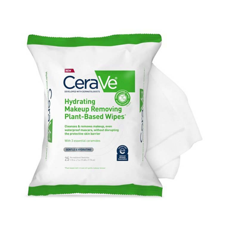 CeraVe Hydrating Makeup Removing Plant-Based Wipes
