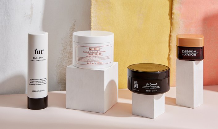 bottles and jars of skin care products