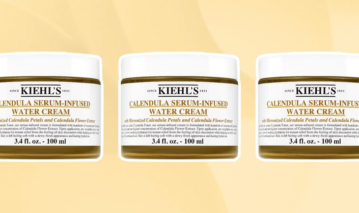 How to Get Glowy Skin With Kiehl’s Calendula Serum-Infused Water Cream