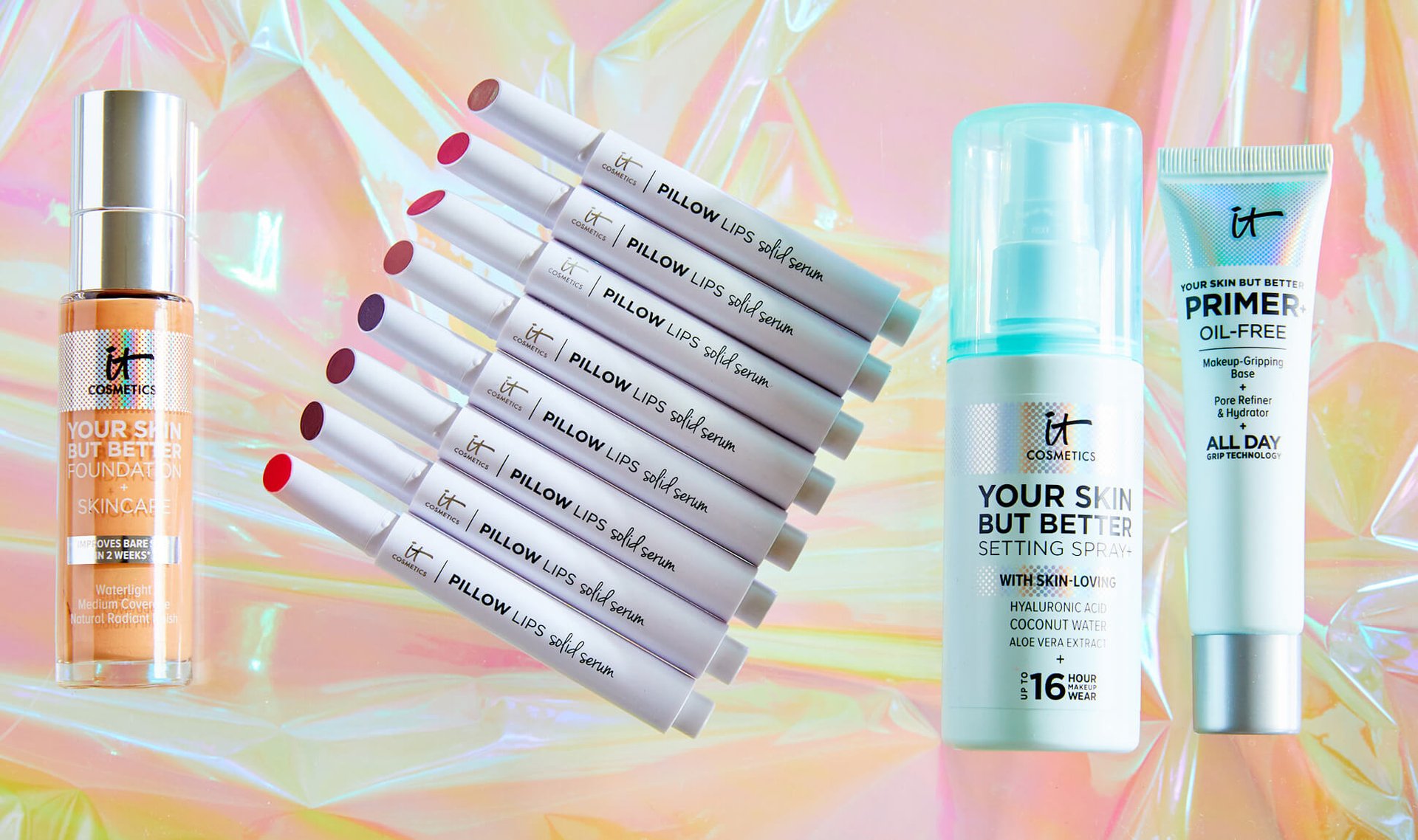 Win the Ultimate Makeup-Meets-Skin-Care Package From IT Cosmetics — Including the New Pillow Lips Solid Serum Gloss