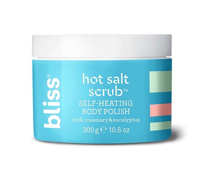 bliss self heating sea salt scrub