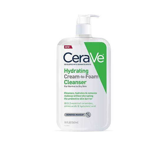  CeraVe Hydrating Cream-to-Foam Facial Cleanser