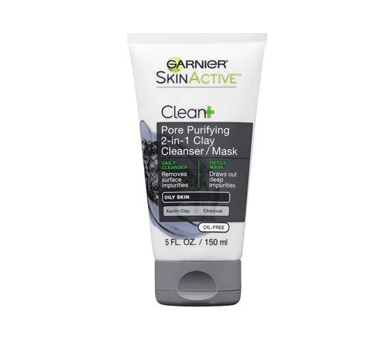 Garnier SkinActive Clean+ Pore Purifying 2-in-1 Clay Cleanser/Mask