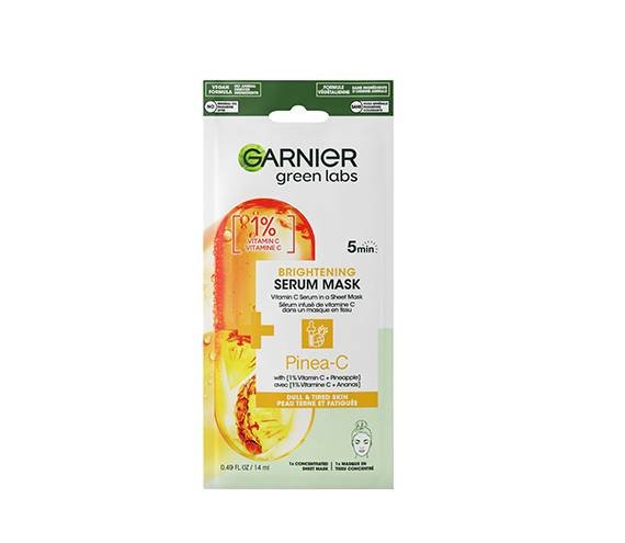 Garnier Green Labs Pinea-C Brightening Serum Mask with Vitamin C + Pineapple