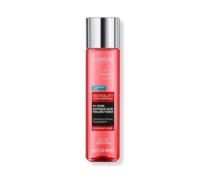 loreal paris revitalift derm intensives five percent pure glycolic acid peeling toner
