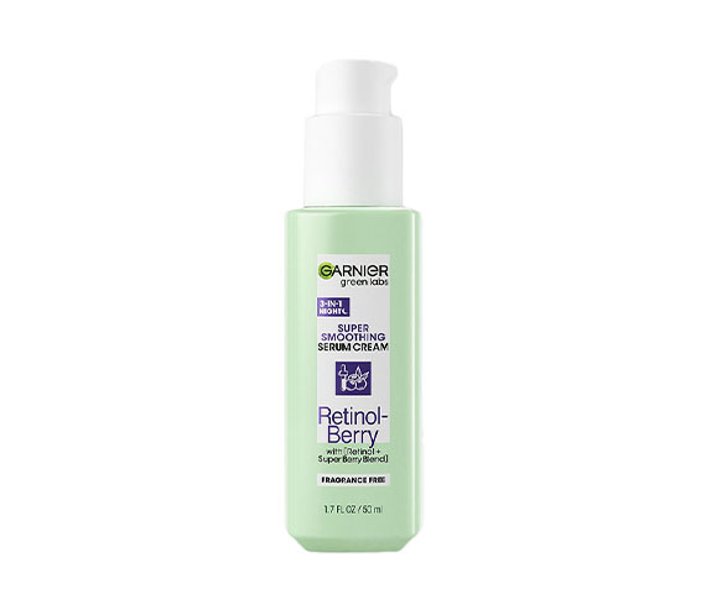 Garnier Green Labs Retinol-Berry Super Smoothing Night Serum Cream Moisturizer