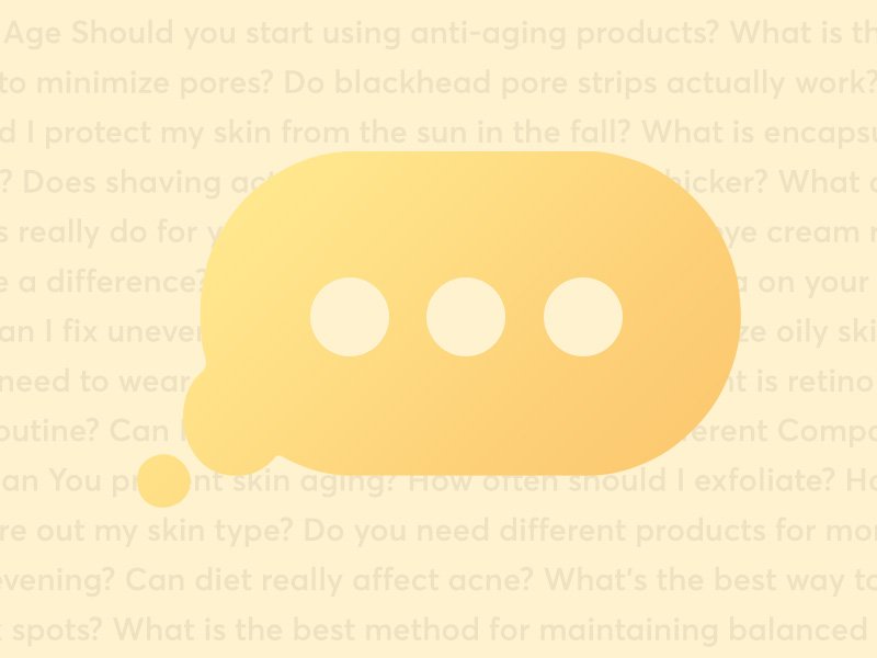 Yellow text bubble