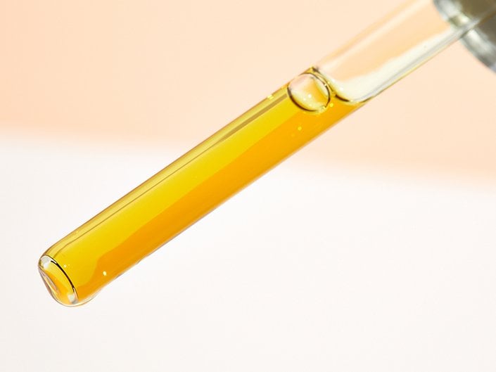 face oil in a dropper
