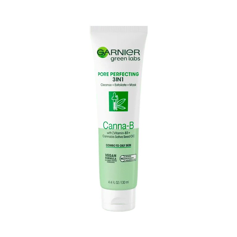 Garnier Green Labs Canna-B Pore Perfecting 3-in-1 Cleanser + Exfoliator + Mask