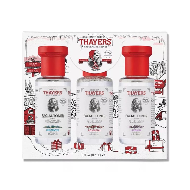 Thayers Natural Remedies Witch Hazel Mini Facial Toner Holiday Skincare Set