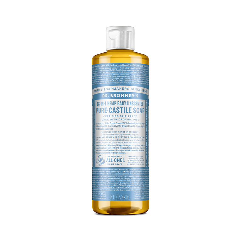 Dr. Bronner’s Unscented Pure-Castile Liquid Soap