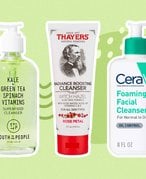 youth to the people superfood cleanser, thayers radiance cleanser, cerave foaming cleanser