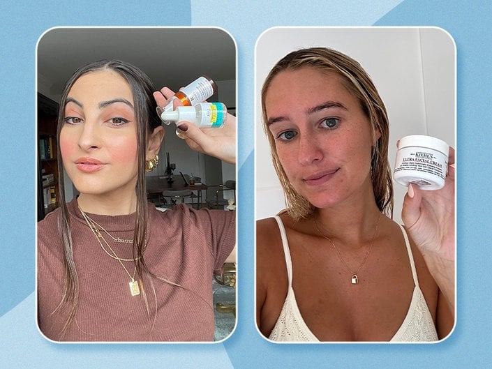 editors holding their favorite skincare products from kiehl's