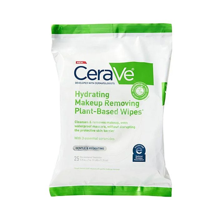 CeraVe Hydrating Makeup Removing Plant-Based Wipes