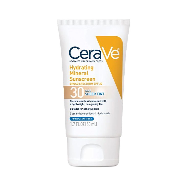 CeraVe Hydrating Mineral Sunscreen SPF 30 Face Sheer Tint