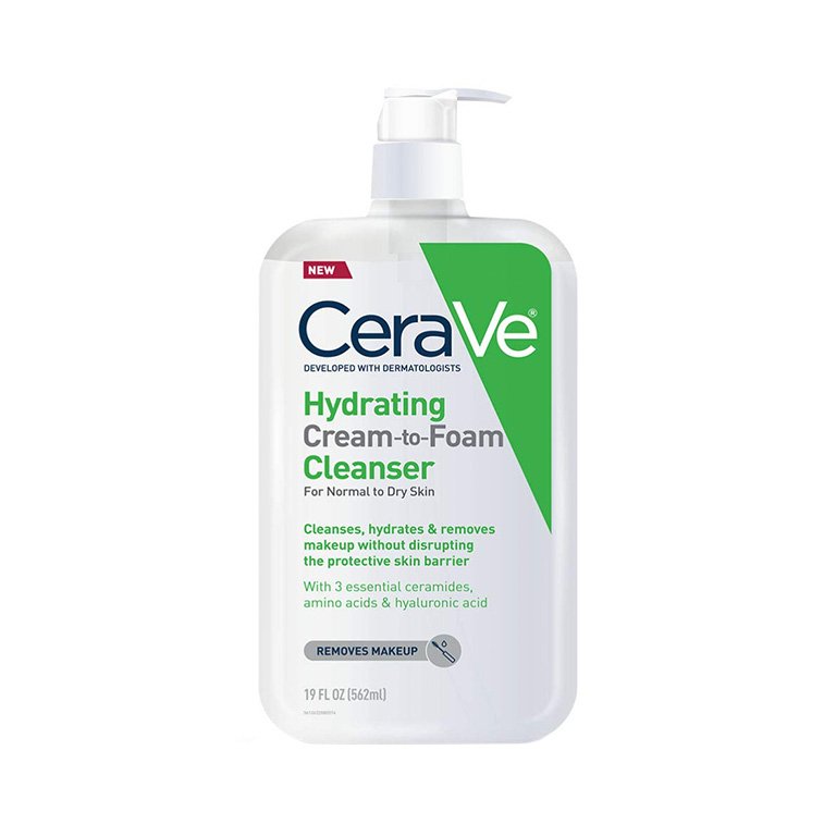 CeraVe Hydrating Cream-to-Foam Facial Cleanser