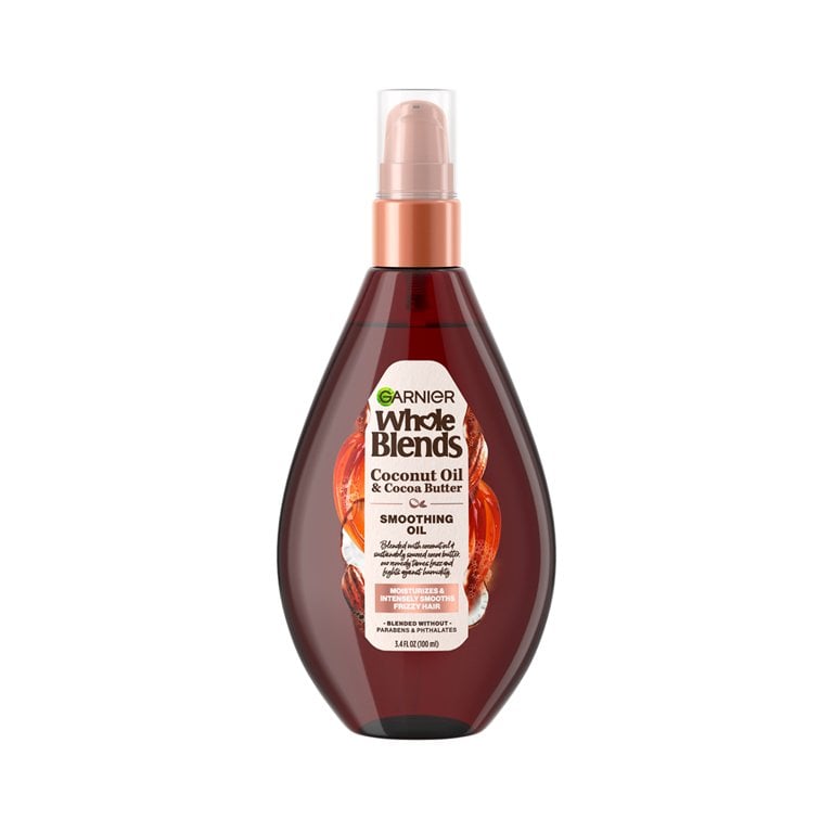 Garnier Whole Blends Smoothing Oil with Coconut Oil and Cocoa Butter