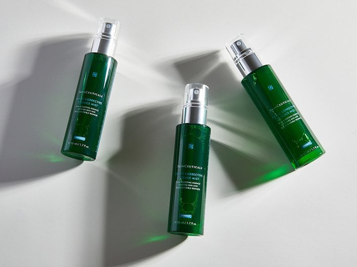 Picture of three bottles of the SkinCeuticals Phyto Corrective Essence Mist