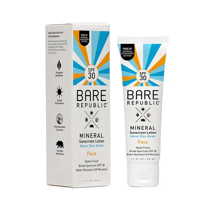 Bare Republic Mineral SPF 30 Face Sunscreen Lotion