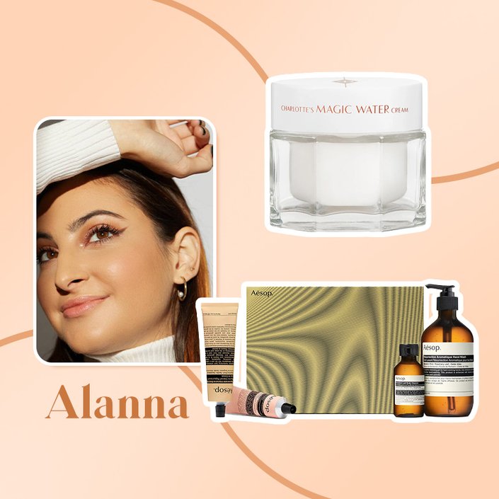 charlotte tilbury magic water cream, aesop majestic melodies set