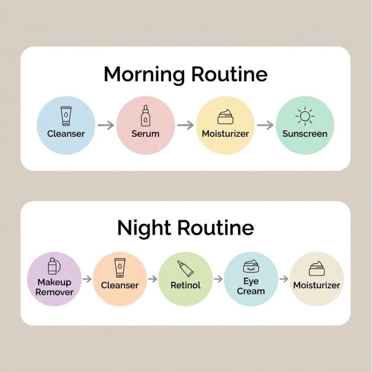 skincare routine for your 30s with multiple concerns