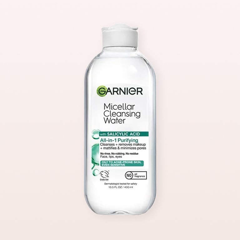 Bottle of Micellar Cleansing Water with Salicylic Acid All-in-1 Purifying