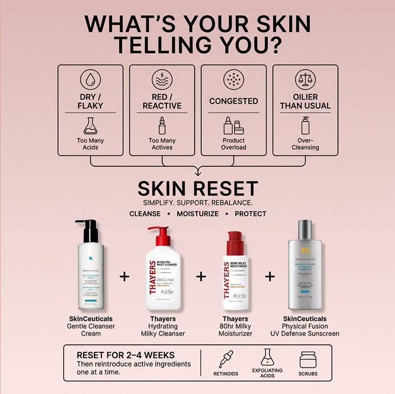 skincare reset signs and products to use