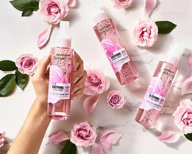 This Is How You Can Score a Free Sample of Garnier's Rose Water Facial Mist