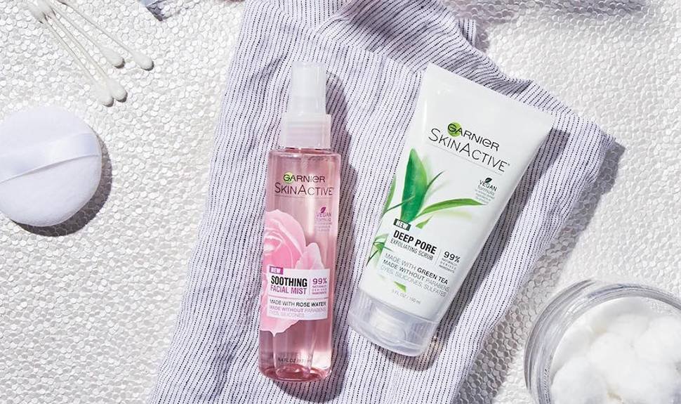Garnier shop facial products
