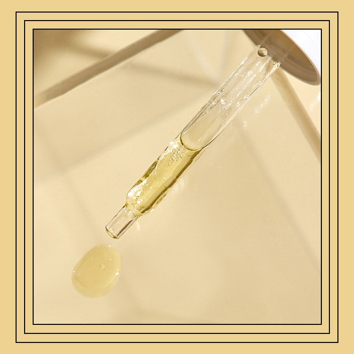 dropper filled with face oil
