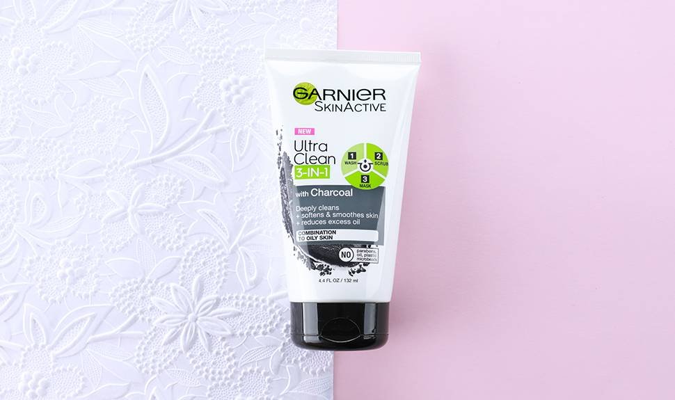 Garnier 3in1 Face Wash, Scrub, and Mask with Charcoal Review
